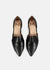 MOKKAH - Nicole - Womens Black Leather Pointed Toe Flat