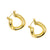 SUPER DIVA JEWELLERY - Twisted gold Mini Hoop Earrings