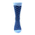 ADINKRA LONDON -Mpatapo Combed Cotton Socks (Sky Blue on Blue)