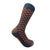 ADINKRA LONDON -Mpatapo Combed Cotton Socks (Orange on Black)