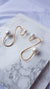 HOUSE OF VINTRO - Fluid pearl earrings- Gold